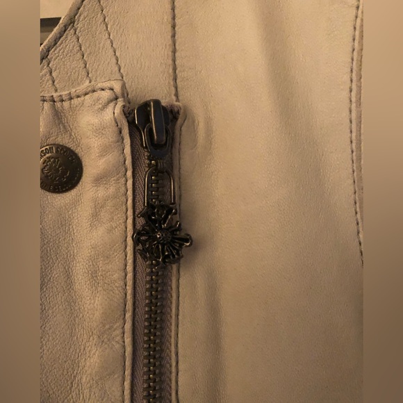 Maison Scotch mint leather jacket - Picture 9 of 16